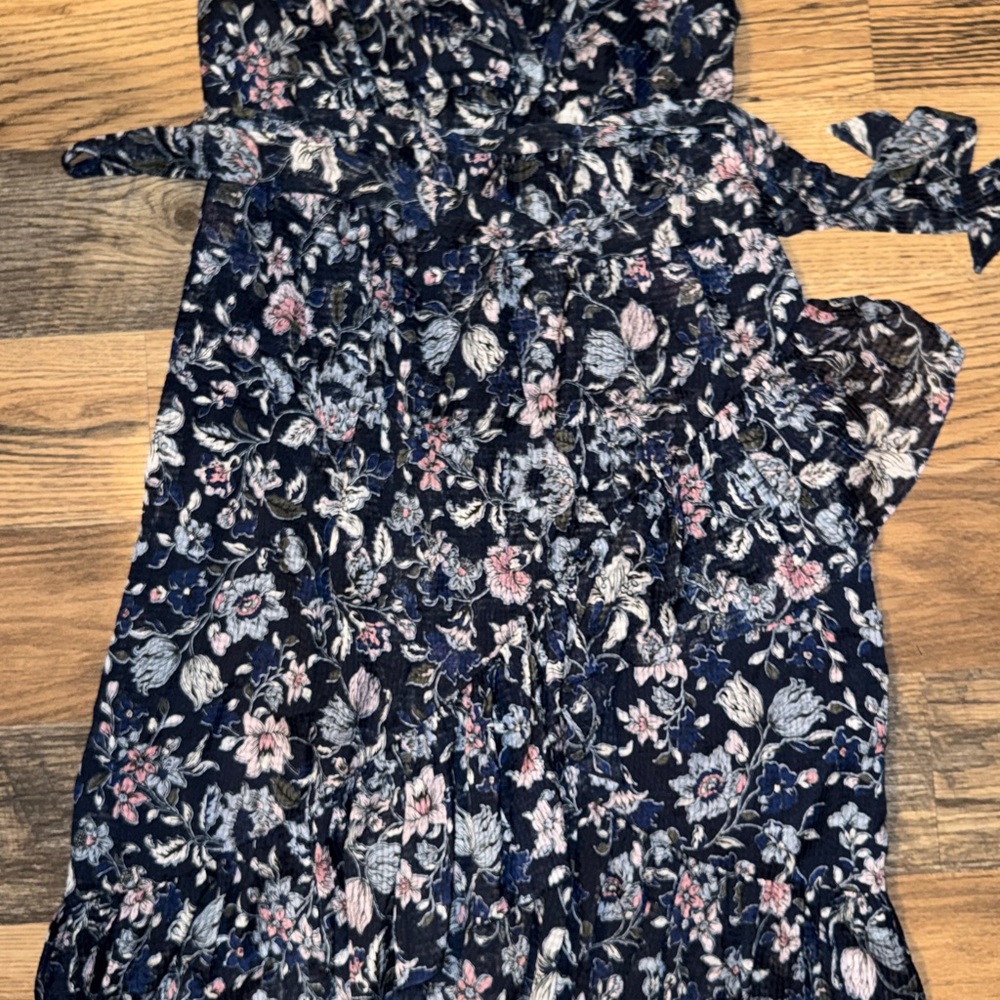 Jessica Simpson Midnight Blue Floral Midi Dress